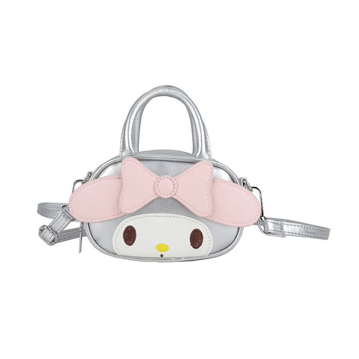 Wholesale Cartoon Bowknot Girls Handbag with Anime Pattern Cute PU Leather Crossbody Bag