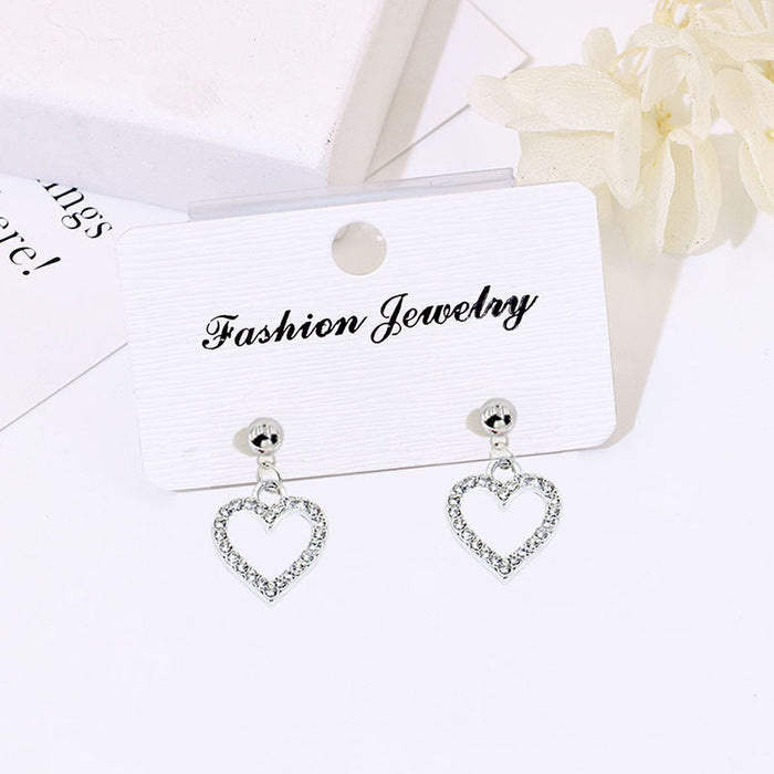 Wholesale Alloy Openwork Heart Earrings