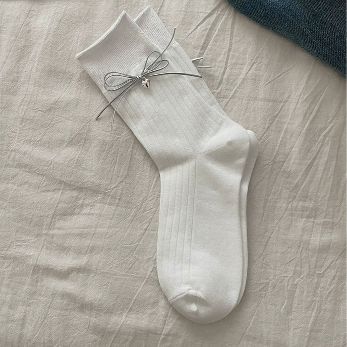 Wholesale Love pendant bow socks pile socks