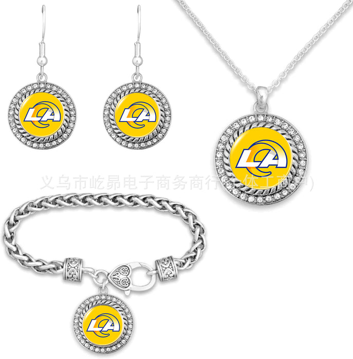 Wholesale Rugby Bracelet Necklace Earring Set