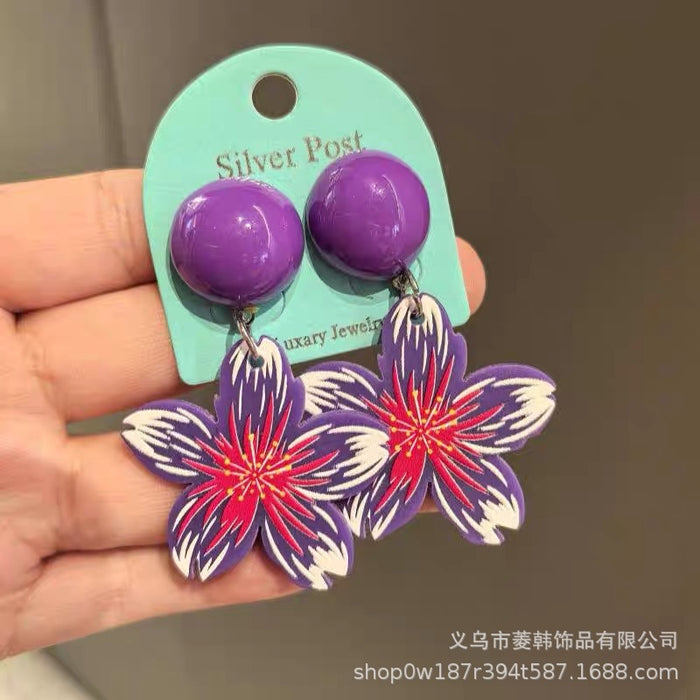 Wholesale Handmade silver needle versatile butterfly earrings