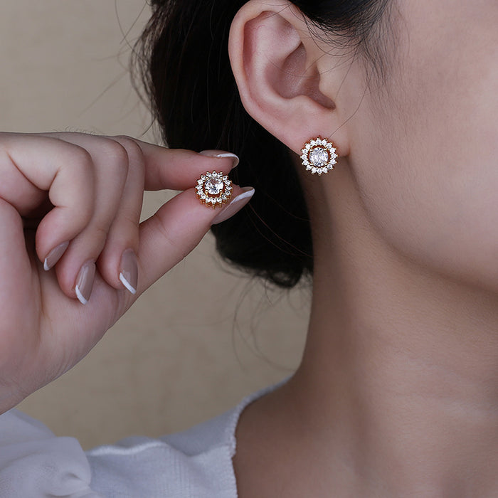 Wholesale Fashionable, luxurious, exquisite gemstone earrings