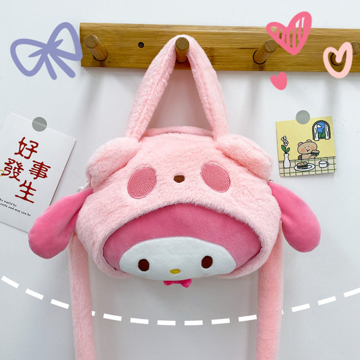 Wholesale cartoon doll bag dog plush bag frog star girl toy bag