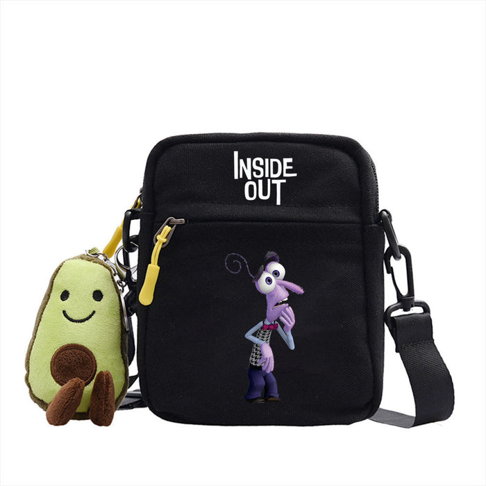 Wholesale Cartoon Printed Pattern Canvas Messenger Shoulder Bag JDC-SD-WuDuomei003