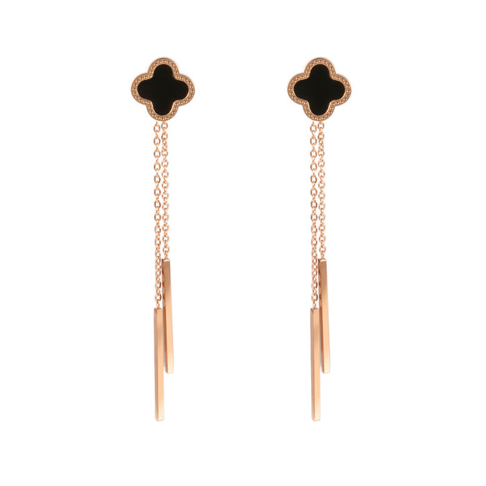 Wholesale Long tassel versatile earrings with trendy and fashionable temperament