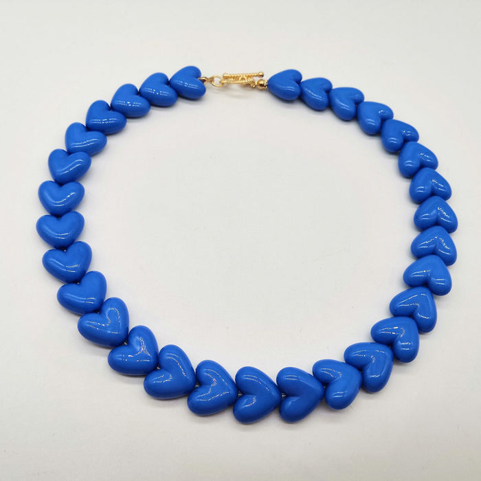 Wholesale Love Candy Macron Acrylic Resin Peach Heart Necklace