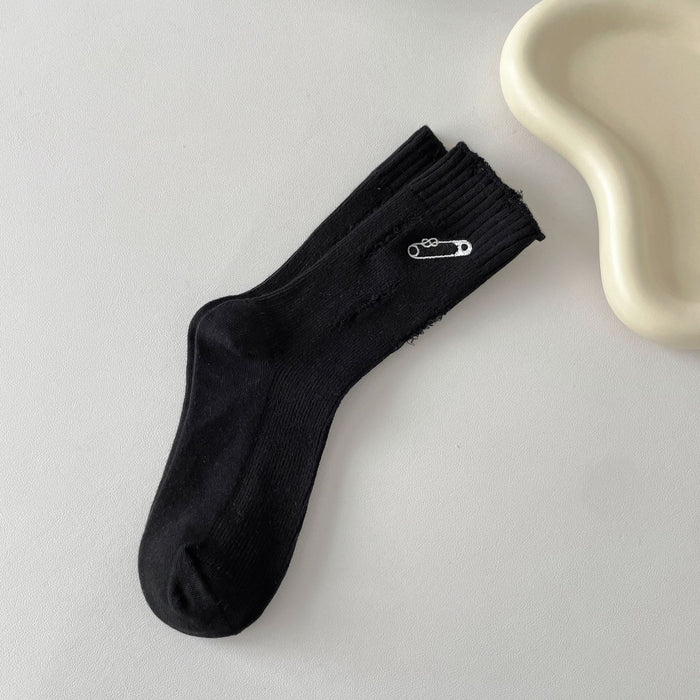 Wholesale Embroidered socks, tube socks, personalized trendy pile socks, long socks