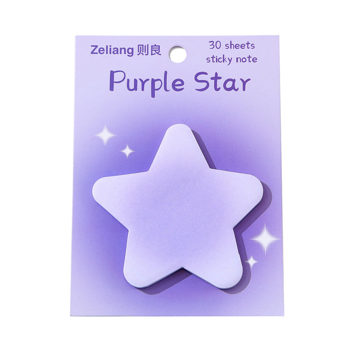 Wholesale Color Blush Halo Gradient Love Star Sticker Note