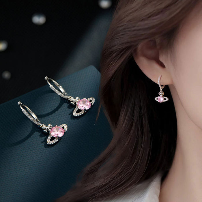 Wholesale Earrings are niche, light luxury, high-end, and slightly inlaid with zircon earrings and earrings