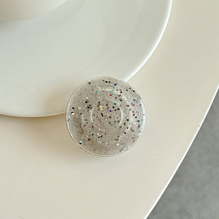 Wholesale Glitter Solid Color Creative Phone Stand Sticker Accessory
