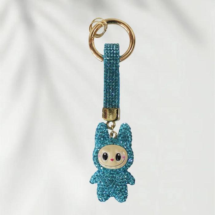 Wholesale Diamond-Encrusted Clay Doll, Bag, Mobile Phone Keychain Pendant Doll