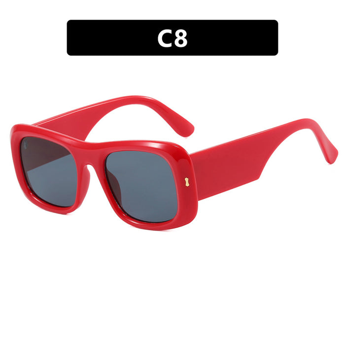 Wholesale Large frame rice nail sunglasses square fashion trend sunglasses high-end driving sunglasses driving