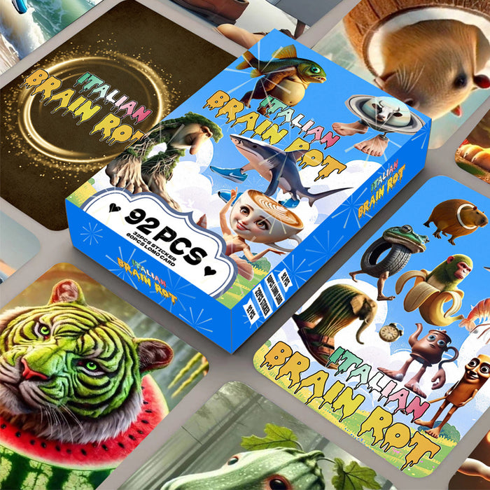 Wholesale 184pcs LOMO card double-sided wooden stick person photo card sticker