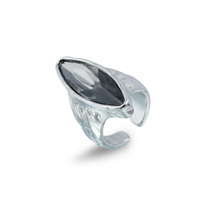 Wholesale Geometric Black Diamond Adjustable Ring