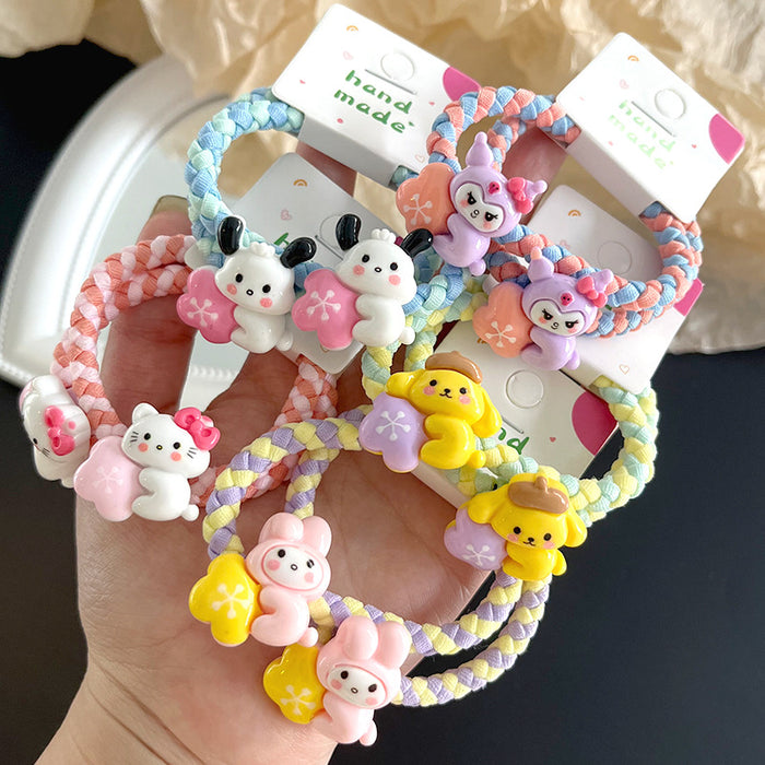 Wholesale Cartoon Braided Children Plastic Hair Band JDC-HS-Leiyang001