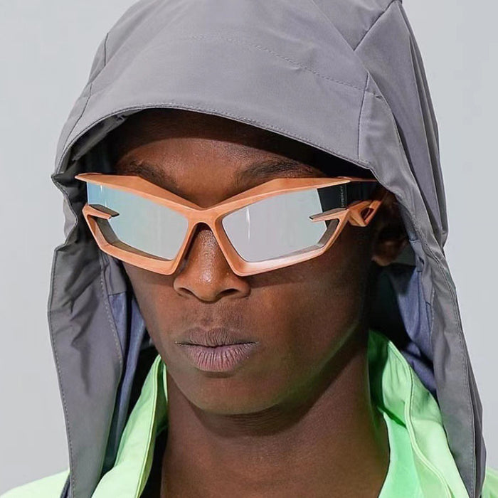 Wholesale Future technology oriented mecha sunglasses, new trendy and cool alien sunglasses