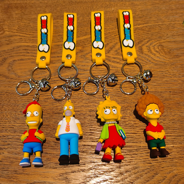 Wholesale Rubber Cartoon Doll Three-dimensional Keychain JDC-KC-Tingm087