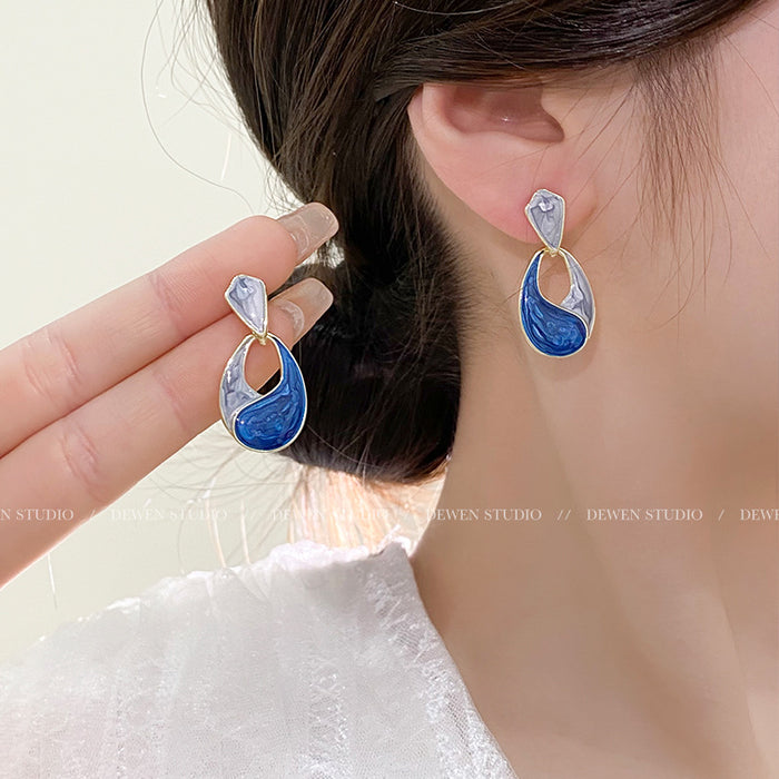 Wholesale Asymmetrical Pearl Earrings JDC-ES-Guany014