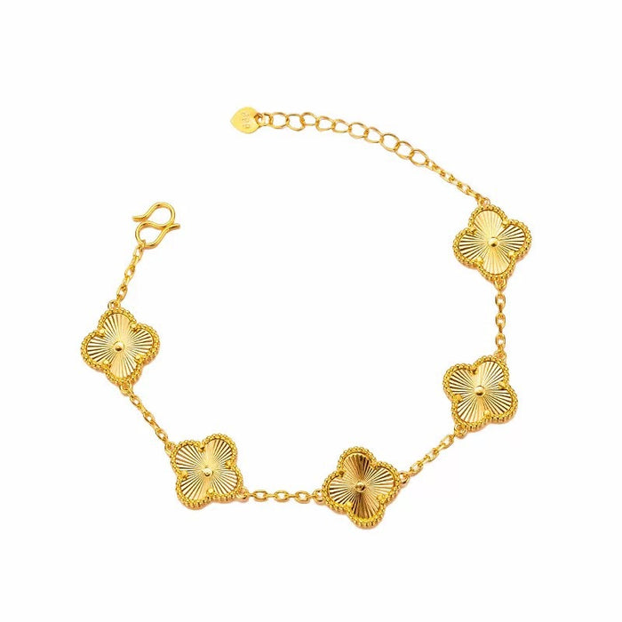 Wholesale Premium Gold Clover Bracelet, New Handpiece, Exquisite and Versatile
