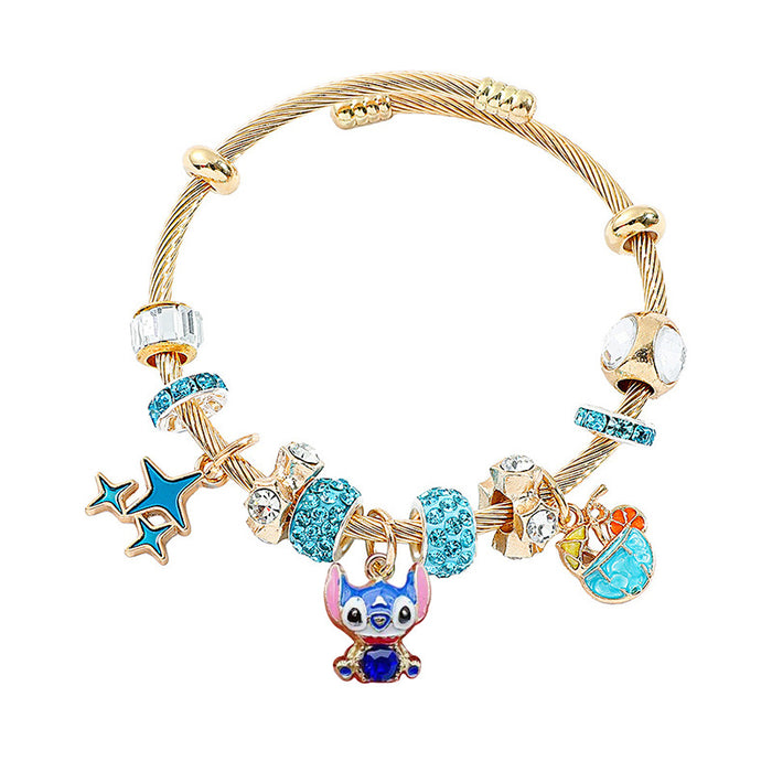 Wholesale Stainless Steel Beaded Bangle Bracelet Jewelry Accessory Boutique Resale Gift MOQ≥2