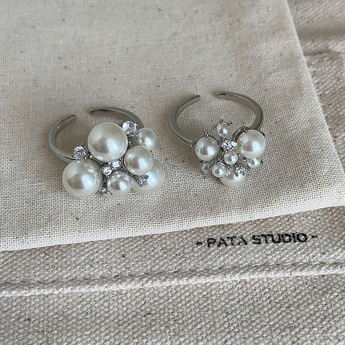 Wholesale Starry Sky Metal and Pearl Ring