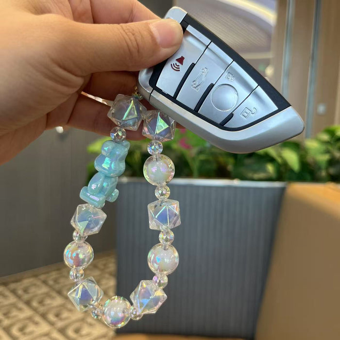 Wholesale Beaded mobile phone chain ornament, key phone case hanging rope, key chain pendant