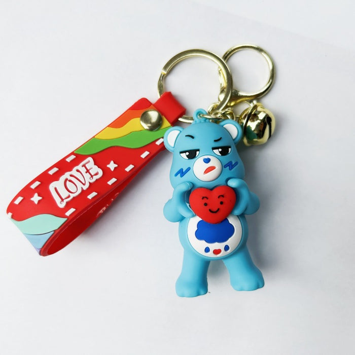 Wholesale PVC Cartoon Love Bear Keychains (F) JDC-KC-Chucheng013