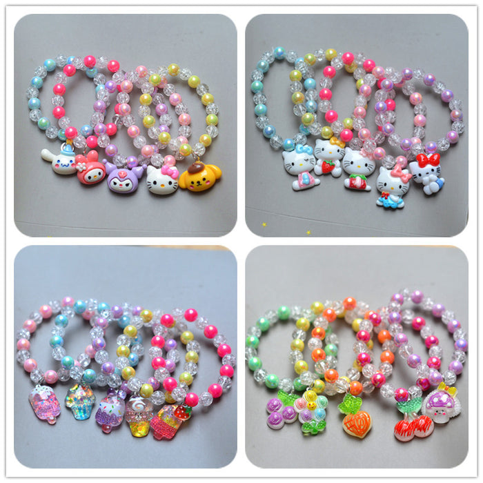 Wholesale Rainbow crystal bead bracelet