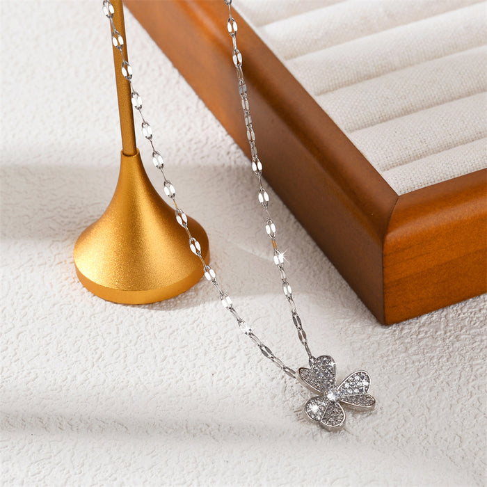 Wholesale Titanium steel necklace, fashionable and versatile, niche design, temperament, collarbone necklace