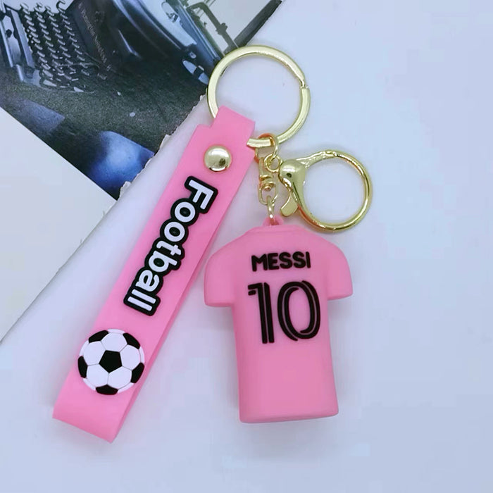 Wholesale cartoon character Messi key chain pendant bag car key chain accessories gift