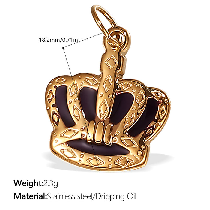 Wholesale  Pendant Accessories Inlaid Rhinestone All-match Pendant Inlaid Glass Stone Round Pendant Necklace