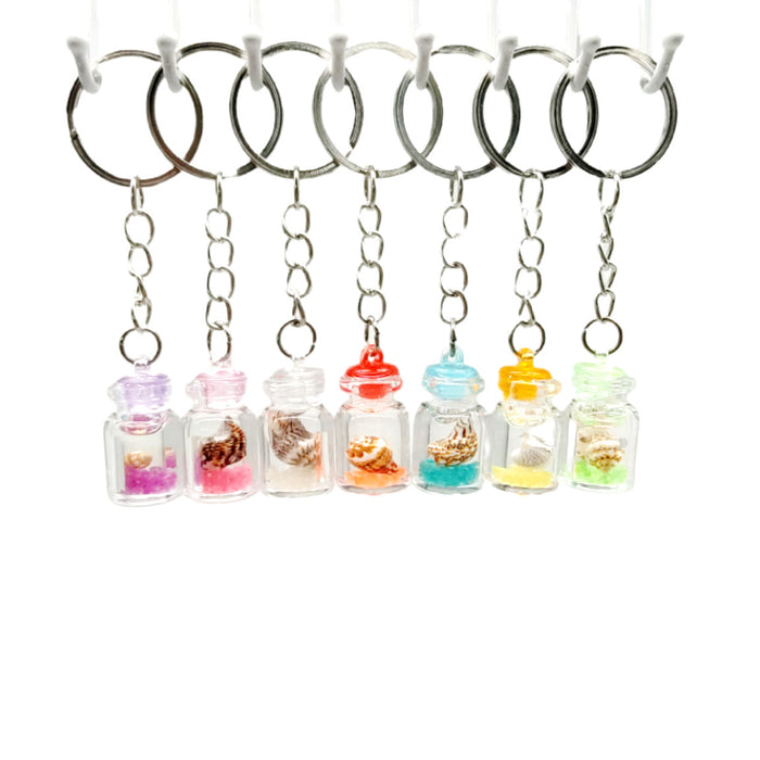 Wholesale Acrylic Bottle Conch Luminous Drift Bottle Keychain JDC-KC-TYS016