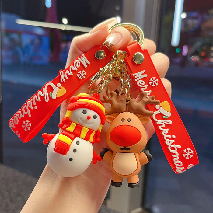 Wholesale Christmas key chain car pendant exquisite key pendant