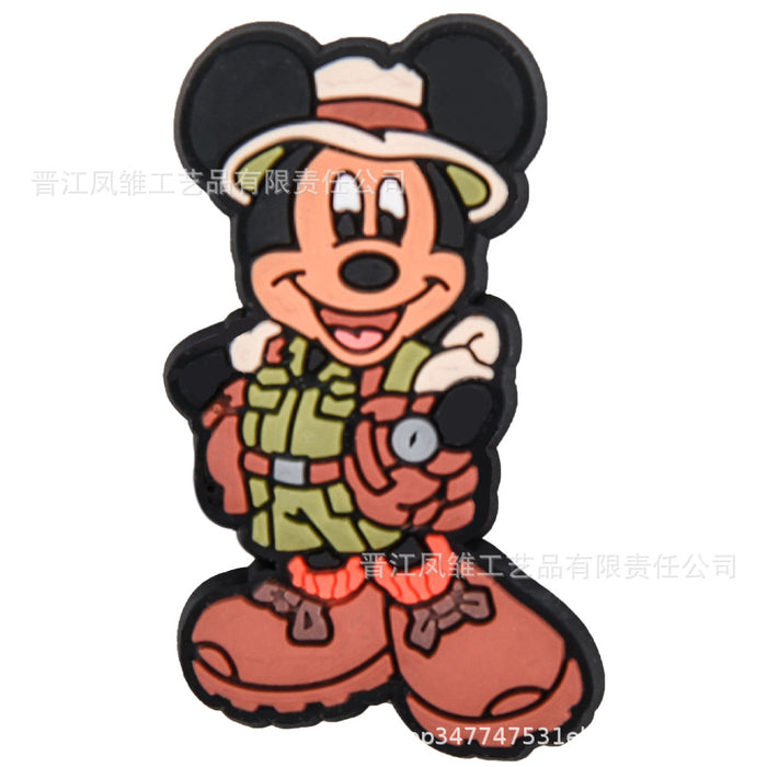 Wholesale 50pcs  Shoes Charms shoe buckle cartoon character decoration accessories