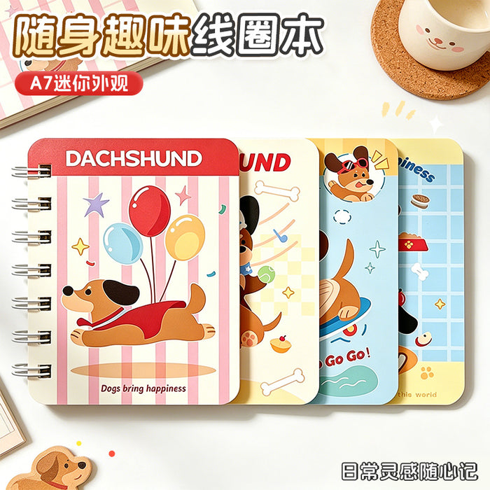 Wholesale Cartoon A7 Coil Notebook for Kids School Stationery Reward Class Activity Gift MOQ≥2