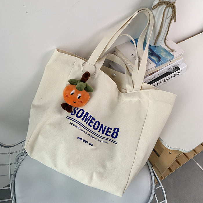 Wholesale Canvas bag, one shoulder, lazy style, artistic simplicity, large capacity backpack