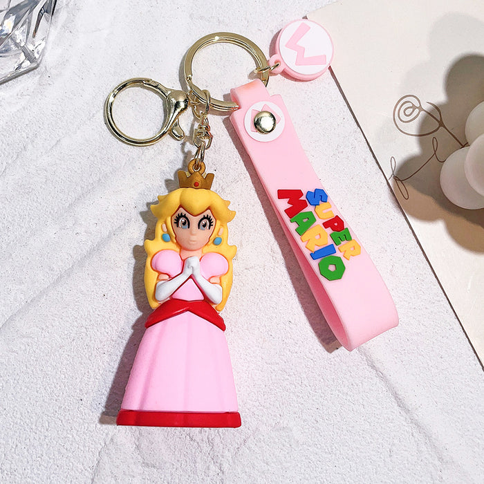 Wholesale Cartoon Game Silicone Keychain JDC-KC-Qiwei036