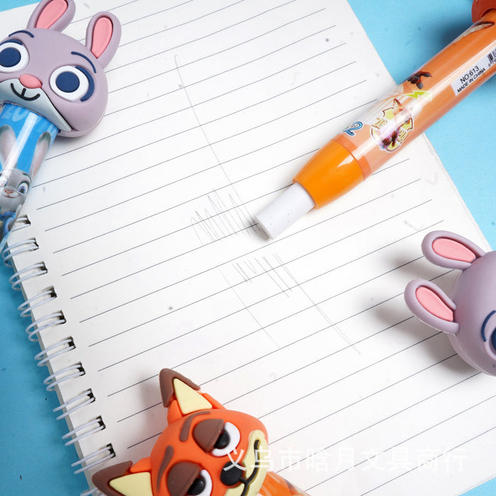 Wholesale Press-type eraser with a cartoon design and built-in crumb collector