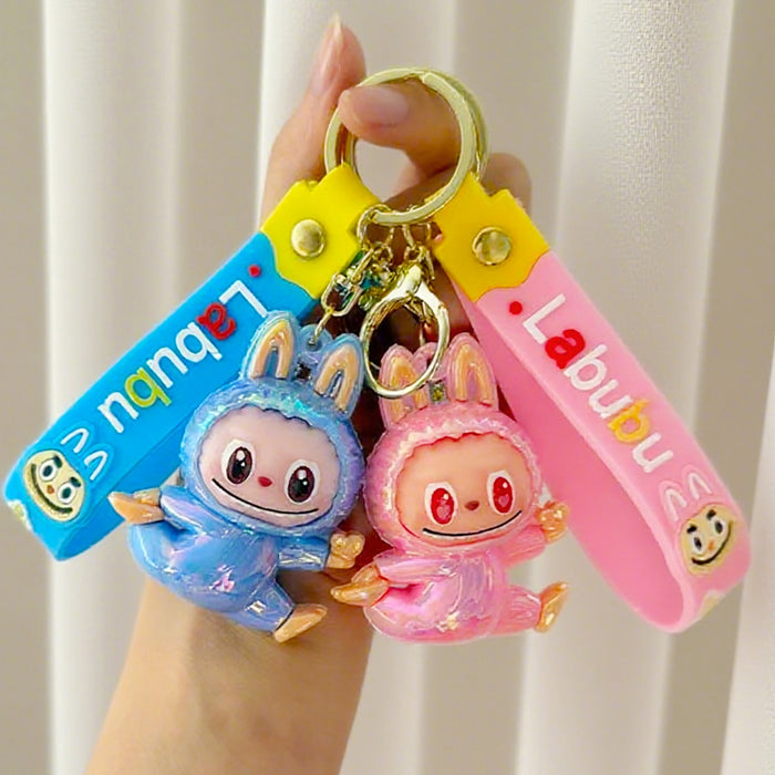 Wholesale Electroplated Keychain Cartoon Silicone Figurine