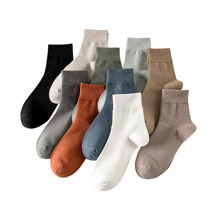 Wholesale Socks made of combed cotton, mid tube socks, comfortable and casual cotton socks