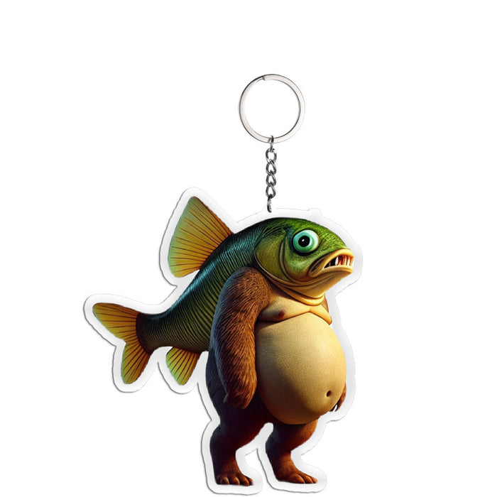 Wholesale Acrylic keychain Shanhaijing abstract backpack ornament