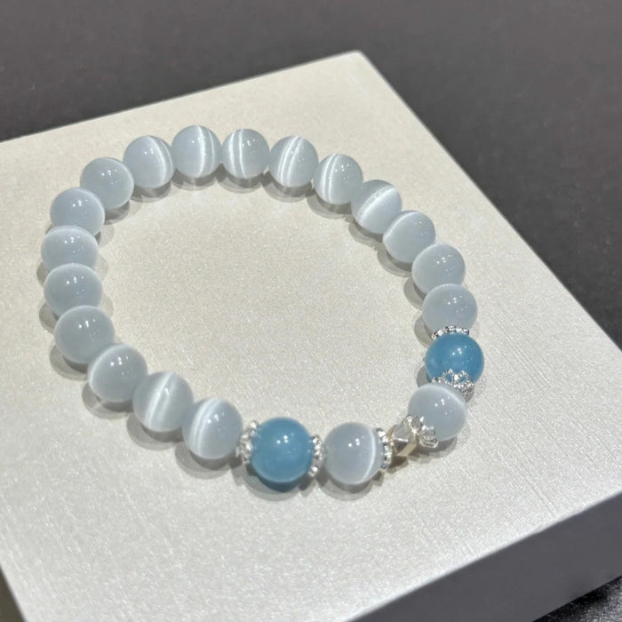 Wholesale Cat's Eye Stone Bracelet Light Luxury Niche Hand Beads