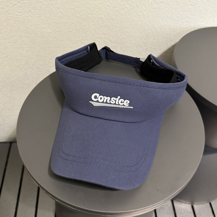 Wholesale Simple letter duck tongue empty top hat for outdoor sports, running, sun shading, no roof, casual sun protection