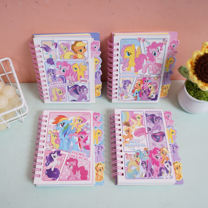 Wholesale Cute cartoon notebook with dividers and spirals