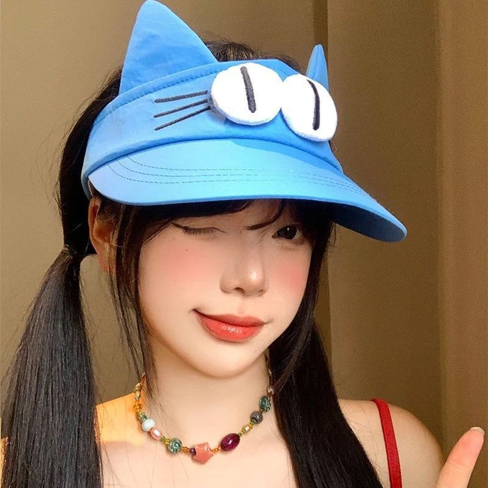 Wholesale Cute sun protection empty top hat, sun hat, versatile duckbill hat