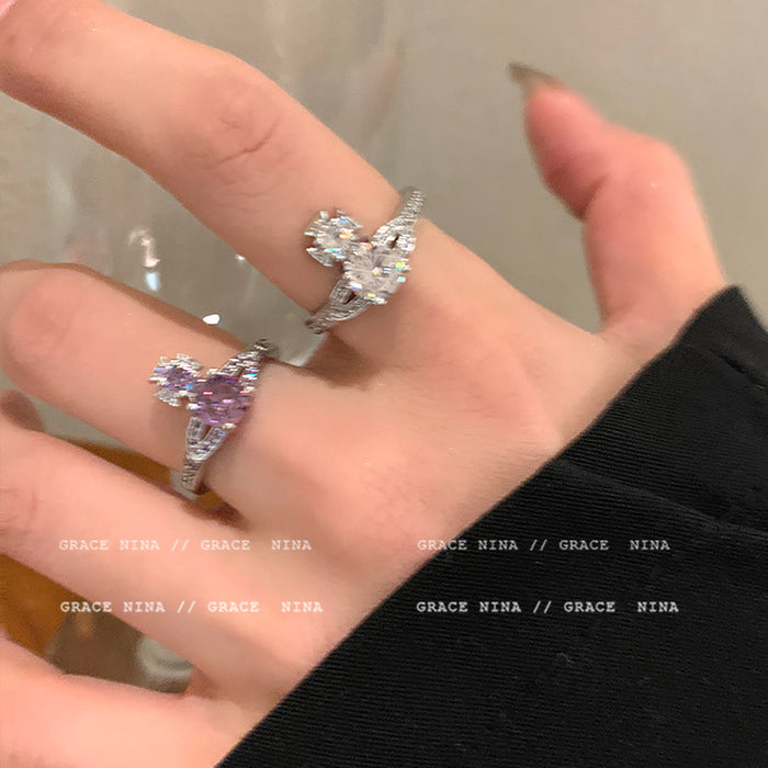 Wholesale Sparkling Diamond Personalized Ring