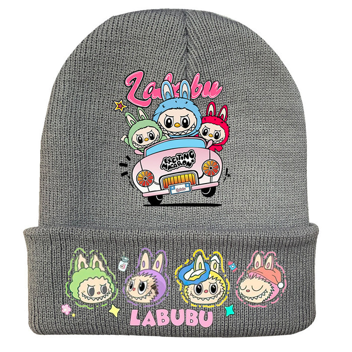 Wholesale   knitted hat autumn and winter new wool hat adult outdoor warm hat cross-border cartoon cold hat