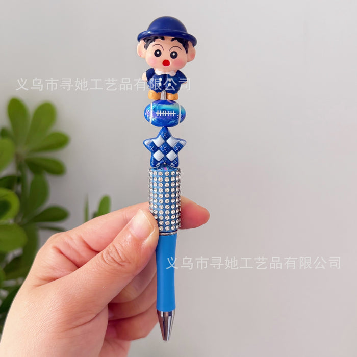 Wholesale Beaded Cartoon Rotating Ballpoint Pen