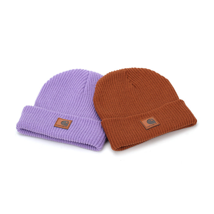 Wholesale Solid color warm woolen hat