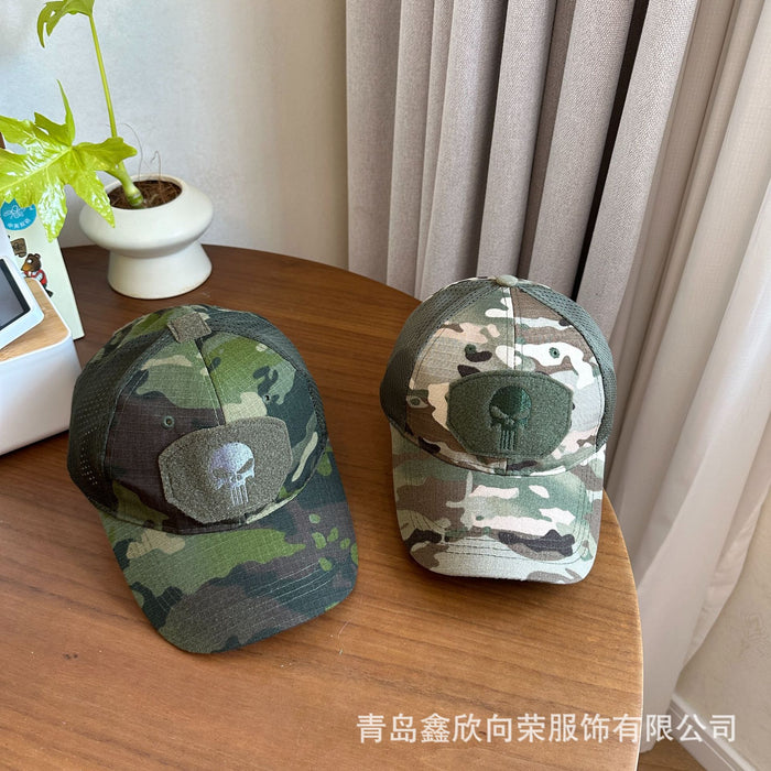 Wholesale Camouflage military fan tactical baseball cap, outdoor hiking and sunshade tactical net cap, hiking and camping sunshade cap